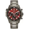 Hot Sale 🔥 Mens Bulova Marine Star Grey IP Chrono Bracelet ⌚ Watch - 98B350 🌟