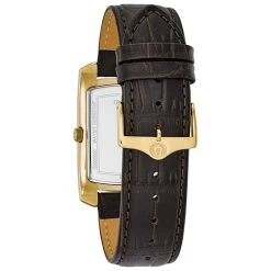 Flash Sale 🔥 Mens Bulova Classic Rectangular Gold-Tone ⌚ Watch - 97B162 ⭐ -Bulova Sales Store unnamed file 147