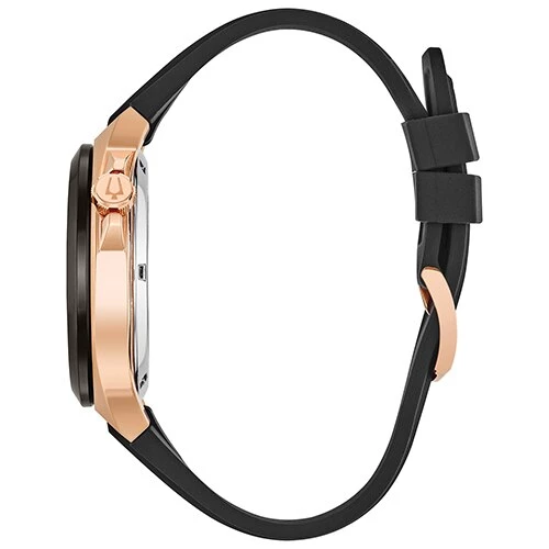 Flash Sale 🌟 Mens Bulova Automatic Black Silicone Strap ⌚ Watch - 98A177 🎁 4 Flash Sale 🌟 Mens Bulova Automatic Black Silicone Strap ⌚ Watch - 98A177 🎁 - Image 2