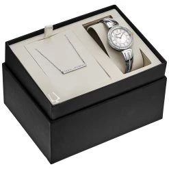 Buy 🔔 Womens Bulova Crystal Accent ⌚ Watch And Necklace Box Set - 98X126 🎁
