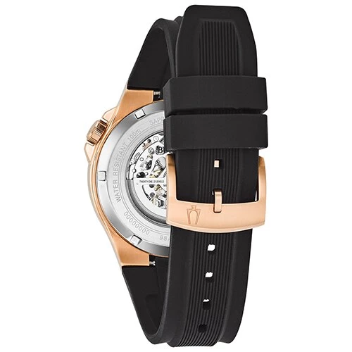 Flash Sale 🌟 Mens Bulova Automatic Black Silicone Strap ⌚ Watch - 98A177 🎁 5 Flash Sale 🌟 Mens Bulova Automatic Black Silicone Strap ⌚ Watch - 98A177 🎁 - Image 3