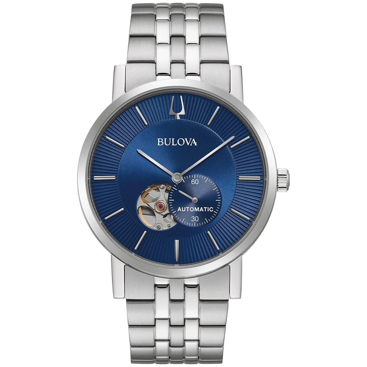 Cheapest ❤️ Mens Bulova Automatic Stainless Blue Dial Bracelet ⌚ Watch - 96A247 👏 3 Cheapest ❤️ Mens Bulova Automatic Stainless Blue Dial Bracelet ⌚ Watch - 96A247 👏