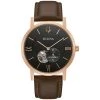 Cheap 🎁 Mens Bulova Automatic Goldtone Brown Leather Strap ⌚ Watch - 97A155 ⌛ -Bulova Sales Store unnamed file 170