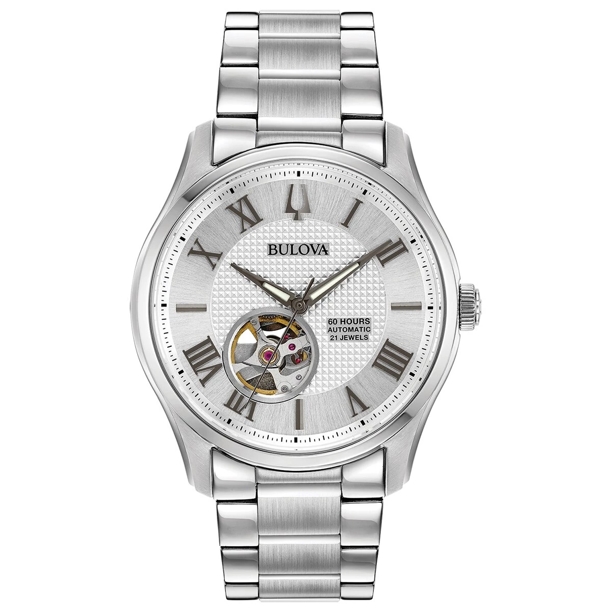 Best Sale ๐ฅฐ Mens Bulova Automatic Stainless Bracelet โ Watch - 96A207 ๐ 3 Best Sale ๐ฅฐ Mens Bulova Automatic Stainless Bracelet โ Watch - 96A207 ๐