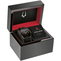 Coupon ๐ฅฐ Mens Bulova Latin GRAMMYยฎ Black Rosegold Strap โ Watch - 97A163 โค๏ธ