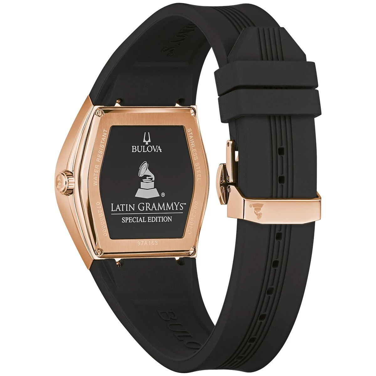 Coupon 🥰 Mens Bulova Latin GRAMMY® Black Rosegold Strap ⌚ Watch - 97A163 ❤️ 5 Coupon 🥰 Mens Bulova Latin GRAMMY® Black Rosegold Strap ⌚ Watch - 97A163 ❤️ - Image 3