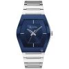 Promo ✨ Mens Bulova Futuro Stainless Tonneau Blue Dial ⌚ Watch - 96A258 ✨