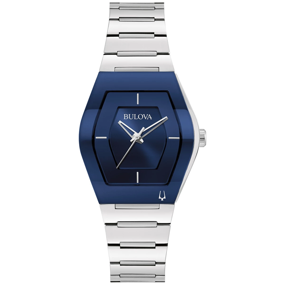 Outlet 👍 Womens Bulova Futuro Stainless Tonneau Blue Dial ⌚ Watch - 96L293 🥰 3 Outlet 👍 Womens Bulova Futuro Stainless Tonneau Blue Dial ⌚ Watch - 96L293 🥰