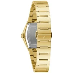 Discount 😀 Womens Bulova Futuro Gold-tone Tonneau Black Dial ⌚ Watch - 97L164 👏 -Bulova Sales Store unnamed file 222