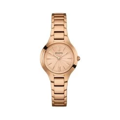 Discount 👏 Womens Bulova Rose Gold Slim ⌚ Watch - 97L151 👏
