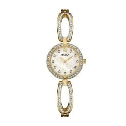 Cheapest ✨ Womens Bulova Gold-Tone Bangle ⌚ Watch - 98L225 👏