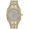 Coupon 🌟 Mens Bulova Crystal Pave Gold-Tone Bracelet ⌚ Watch - 98B323 ✔️ -Bulova Sales Store unnamed file 296