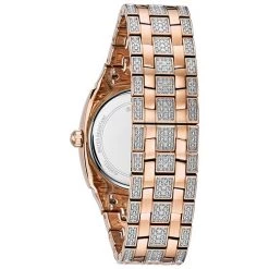 Cheapest 😍 Mens Bulova Crystal Rose-Gold-Tone Bracelet ⌚ Watch - 98B324 🎁 -Bulova Sales Store unnamed file 307