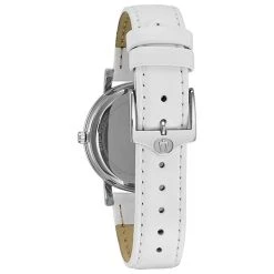 New 💯 Womens Bulova White Leather Strap ⌚ Watch - 96L245 🎁 -Bulova Sales Store unnamed file 325