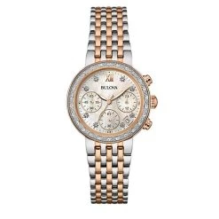 Top 10 🌟 Womens Bulova Diamond Rose Gold-Tone ⌚ Watch - 98R215 🧨