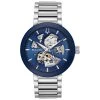 Best Pirce 🎉 Mens Bulova Futuro Automatic Blue Skelton Dial ⌚ Watch - 96A204 ❤️