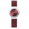 Best Sale 🥰 Womens BERING Red Mesh Band ⌚ Watch - 10126-303 💯