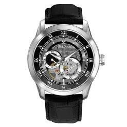 Wholesale 💯 Mens Bulova BVA-Series 120 Automatic Leather Strap ⌚ Watch - 96A135 🎉