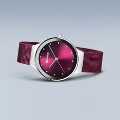 Cheapest 🔥 Womens BERING Stainless Steel Purple Dial ⌚ Watch - 12934-909 🎁