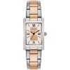 Coupon 👍 Womens Caravelle By Bulova Two-Tone Rectangular ⌚ Watch - 45L187 👍 -Bulova Sales Store unnamed file 61