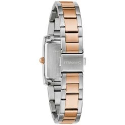 Coupon 👍 Womens Caravelle By Bulova Two-Tone Rectangular ⌚ Watch - 45L187 👍 -Bulova Sales Store unnamed file 63