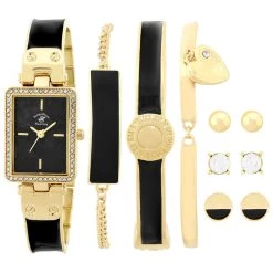 Deals 🥰 Beverly-Hills-Polo-Club 👩 Womens Beverly Hills Polo Club Analog ⌚ Watch Set - 81722-BHP ✔️