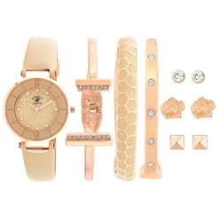 Top 10 ✔️ Beverly-Hills-Polo-Club 👩 Womens Beverly Hills Polo Club Analog ⌚ Watch Set - 81727-BHP 🧨