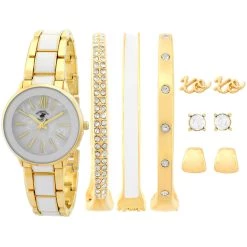 Buy 🔔 Beverly-Hills-Polo-Club 👩 Womens Beverly Hills Polo Club Analog ⌚ Watch Set - 81732-BHP 🥰