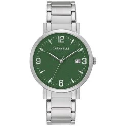 Best reviews of β¨ Mens Caravelle By Bulova Green Dial Bracelet β Watch - 43A155 π€©