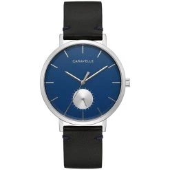 Top 10 ❤️ Mens Caravelle By Bulova Black Leather ⌚ Watch - 43A156 🔔