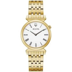 Best Sale 🔔 Womens Bulova Goldtone Stainless Bracelet ⌚ Watch - 97L161 ❤️