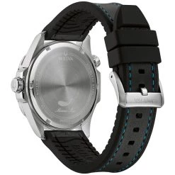 Promo 😉 Mens Bulova Marine Star Black Silicon Strap ⌚ Watch - 96B337 ⌛ -Bulova Sales Store unnamed file 96